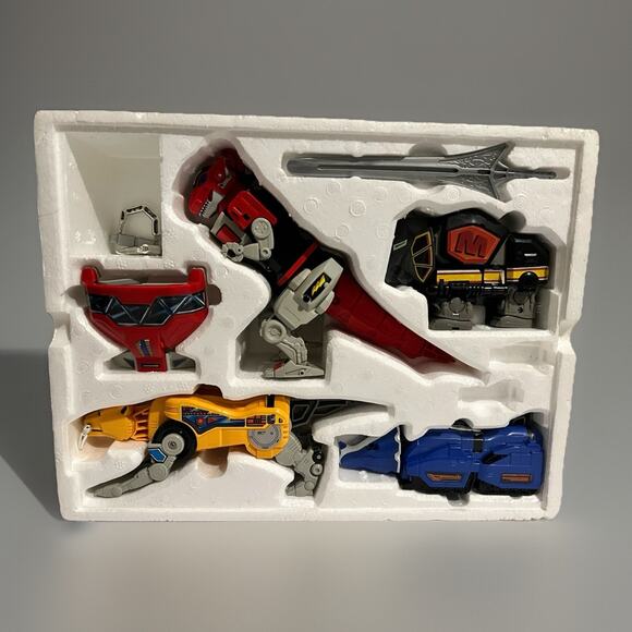 Megazord 2260 Deluxe Set Mighty Morphin Power Rangers Bandai 1993 -Near Complete - Picture 13 of 16